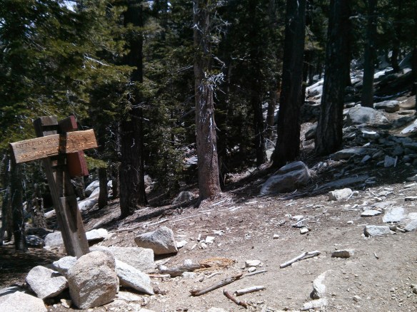 We are only 2 mile in?! There are plenty of signs along the trail letting you know the slow progress you are making to the top of the peak. :) 