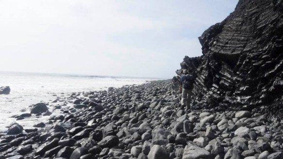 The tide was finally low enough at 4PM, we started crossing. The rock scrambling between Randall Creek and Sea Lion Gulch left my feet very sore.