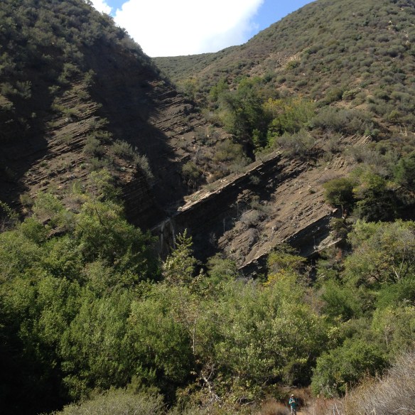 short section of exposed switchbacks after middle Matilija Creek